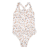 Swim Essentials Khaki Leopard Print Swimsuit For Girls | Kids Swimwear