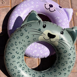 Swim Essentials Leopard Animal Swim Ring 55cm | Kids Pool Float