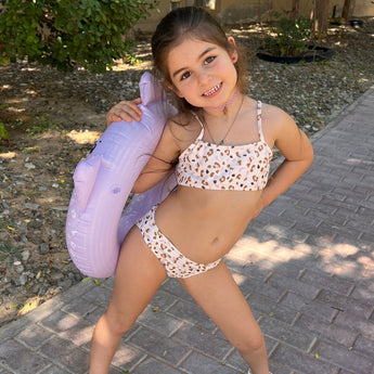 Swim Essentials Leopard Animal Swim Ring 55cm | Kids Pool Float