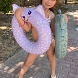 Swim Essentials Leopard Animal Swim Ring 55cm | Kids Pool Float