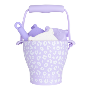 Swim Essentials Leopard Silicone Sand Bucket Set | Kids Beach Toys