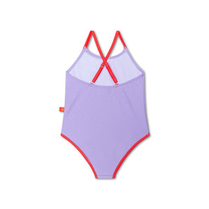Swim Essentials Purple Print Swimsuit For Girls | Kids Swimwear