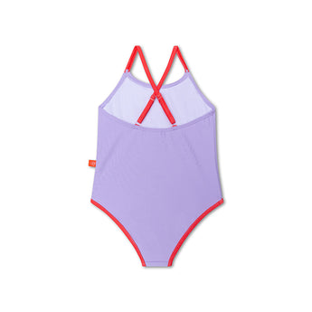 Swim Essentials Purple Print Swimsuit For Girls | Kids Swimwear