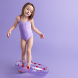 Swim Essentials Purple Print Swimsuit For Girls | Kids Swimwear