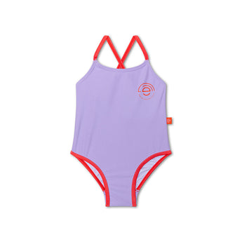 Swim Essentials Purple Print Swimsuit For Girls | Kids Swimwear