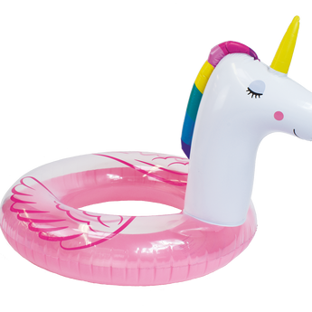 Swim Essentials Transparent Unicorn Swim Ring 104cm | Pool Float