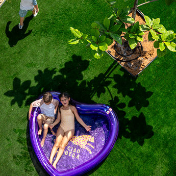 Swim Essentials Wild Heart Purple Kids Pool 150cm | Inflatable Garden Pool