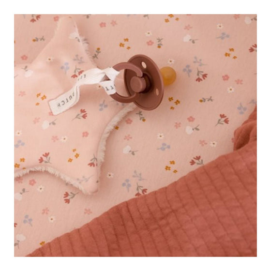 Fitted Cot Sheet Little Pink Flowers 60x120cm