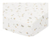 Fitted Cot Sheet Sailors Bay White 60x120cm