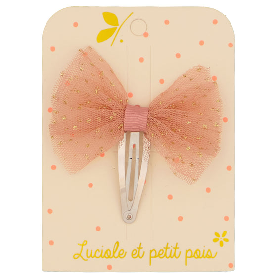 Tutu hair clip â€“ Antic pink