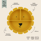 Trixie Silicone Divided Plate With Suction | Animal Collection Kids Plate - My Little Thieves