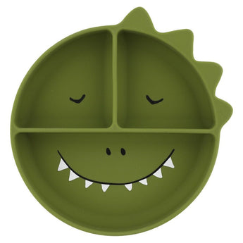 Trixie Silicone Divided Plate With Suction | Animal Collection Kids Plate - My Little Thieves