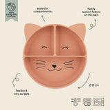 Trixie Silicone Divided Plate With Suction | Animal Collection Kids Plate - My Little Thieves