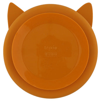 Trixie Silicone Divided Plate With Suction | Animal Collection Kids Plate