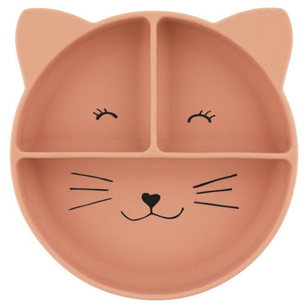 Trixie Silicone Divided Plate With Suction | Animal Collection Kids Plate - My Little Thieves