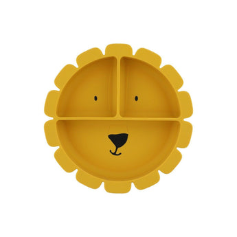 Trixie Silicone Divided Plate With Suction | Animal Collection Kids Plate - My Little Thieves