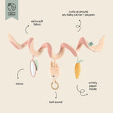 Trixie Baby Activity Spiral Toy | Handmade Eco Friendly Stroller Toy