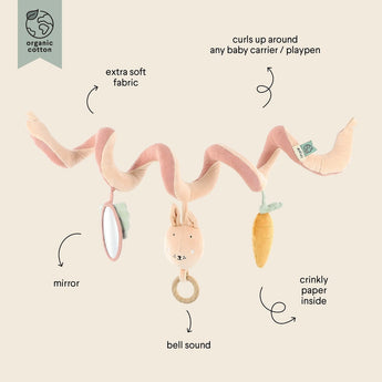 Trixie Baby Activity Spiral Toy | Handmade Eco Friendly Stroller Toy