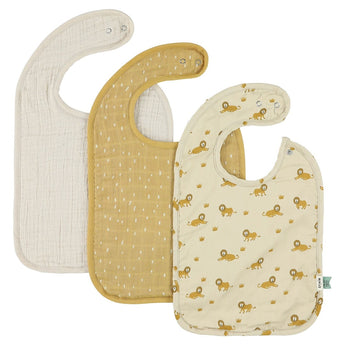 Trixie Bib 3 Pack Mix Organic Baby Bibs Set | Bibs, Apron & Burp Clothes