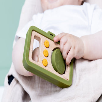 Trixie Handmade Eco Wooden Silicone Baby Camera Gift