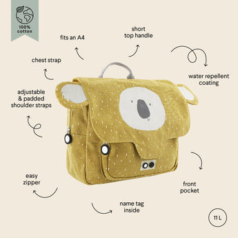 Trixie Kids Animal Character Satchel Backpack | Padded School Bag Gift - My Little Thieves