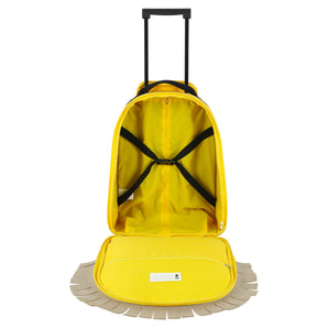 Trixie Kids Animal Themed Travel Trolley | Water Repellent Cotton Luggage