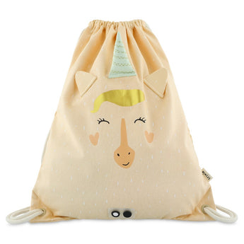 Trixie Kids' Drawstring Bag with Fun Animal Designs