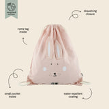 Trixie Kids' Drawstring Bag with Fun Animal Designs