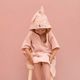 Trixie Kids Handmade Animal Poncho | Soft Organic Cotton Bath & Swim Cover