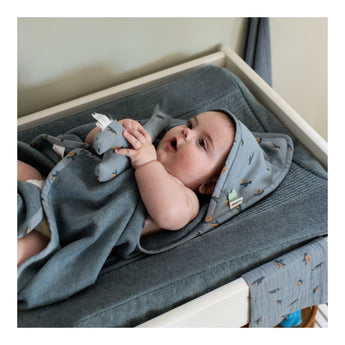 Trixie Kids Hooded Muslin Towel | Soft Terry Muslin Eco Friendly Bath Gift