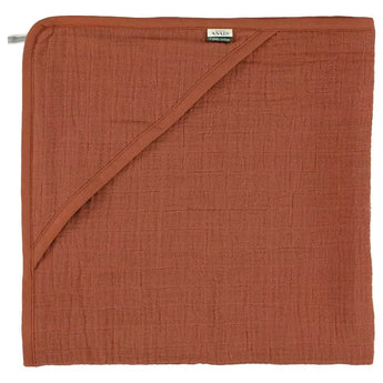 Trixie Kids Hooded Muslin Towel | Soft Terry Muslin Eco Friendly Bath Gift