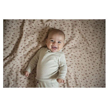 Trixie Kids Hooded Muslin Towel | Soft Terry Muslin Eco Friendly Bath Gift