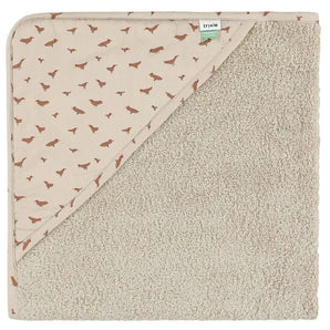 Trixie Kids Hooded Muslin Towel | Soft Terry Muslin Eco Friendly Bath Gift