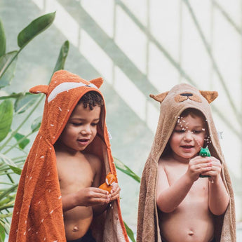 Trixie Kids Hooded Towel 70x130cm | Soft Organic Cotton Large Bath Towel