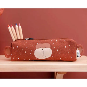 Trixie Kids' Animal-Themed Long Pencil Case for School & Gifts