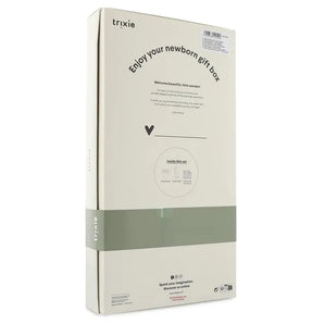 Trixie Newborn Gift Box with Muslin Cloth, Giraffe Rattle & Bandana Bib