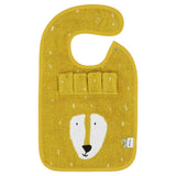 Trixie Organic Cotton Baby Bibs | Soft Animal Collection For 0+ Months