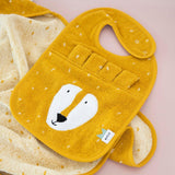Trixie Organic Cotton Baby Bibs | Soft Animal Collection For 0+ Months