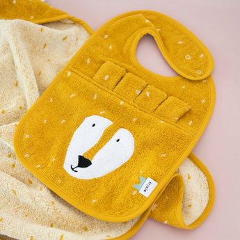 Trixie Organic Cotton Baby Bibs | Soft Animal Collection For 0+ Months