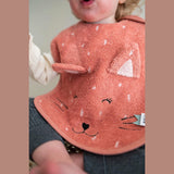 Trixie Organic Cotton Baby Bibs | Soft Animal Collection For 0+ Months