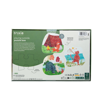 Trixie Puzzle Box Animals Educational Jigsaw Puzzles