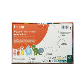 Trixie Puzzle Box Animals Educational Jigsaw Puzzles
