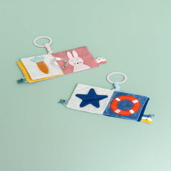 Trixie Sensory Pram Book For Babies | Clip On Stroller Activity Book