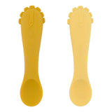 Trixie Silicone Baby Feeding Spoon Pack Of 2 | First Foods Weaning Set - My Little Thieves