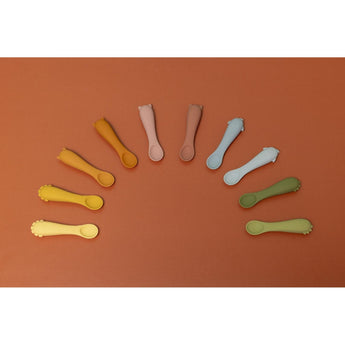 Trixie Silicone Baby Feeding Spoon Pack Of 2 | First Foods Weaning Set - My Little Thieves