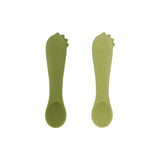 Trixie Silicone Baby Feeding Spoon Pack Of 2 | First Foods Weaning Set - My Little Thieves