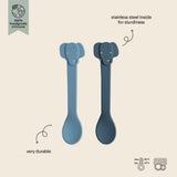 Trixie Silicone Spoon 2 Pack | Animal Friends Baby Feeding Spoons - My Little Thieves