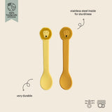 Trixie Silicone Spoon 2 Pack | Animal Friends Baby Feeding Spoons - My Little Thieves