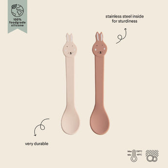 Trixie Silicone Spoon 2 Pack | Animal Friends Baby Feeding Spoons - My Little Thieves