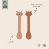 Trixie Silicone Spoon 2 Pack | Animal Friends Baby Feeding Spoons - My Little Thieves